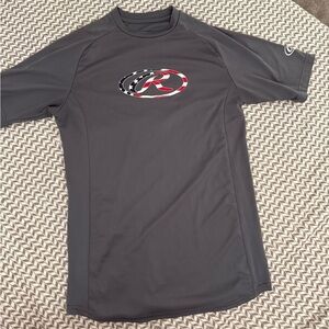 Rawlings Men's Dark Gray fitted baseball shirt